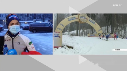 挪威越野滑雪选手速度飞驰，领奖称王的简单介绍